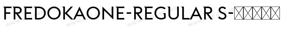 FredokaOne-Regular S字体转换